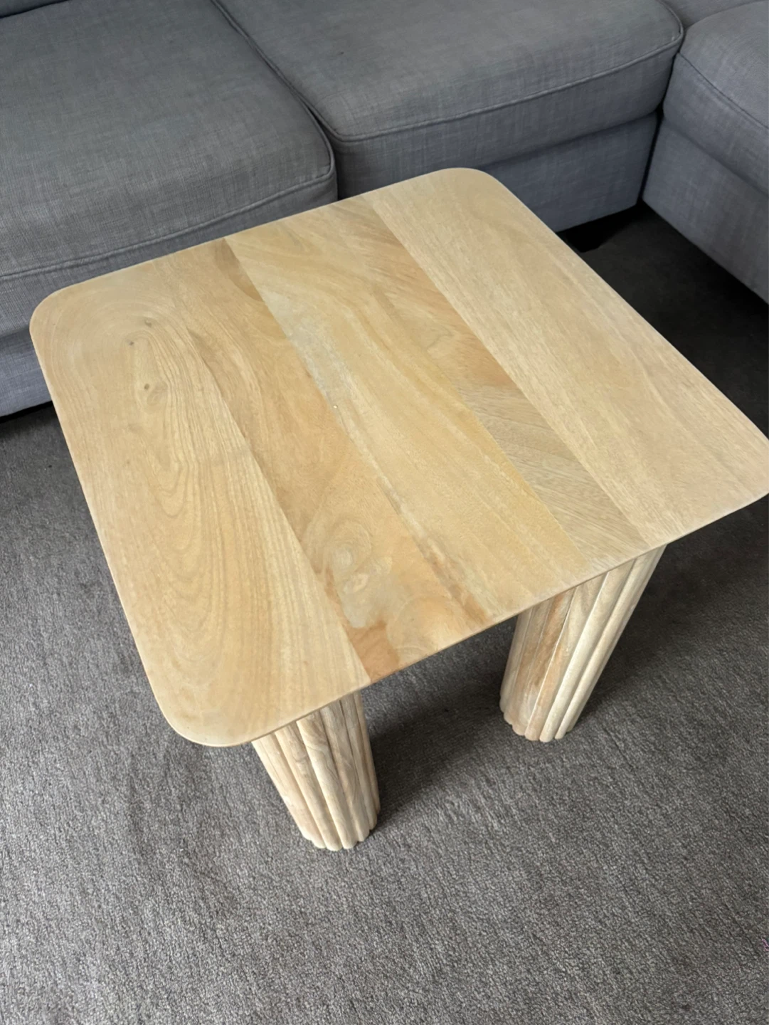 Oak wood end table - photo 2