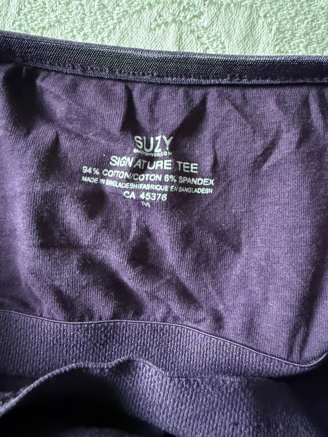 Suzy Signature Tee Purple Camisole Top Size M - photo 3