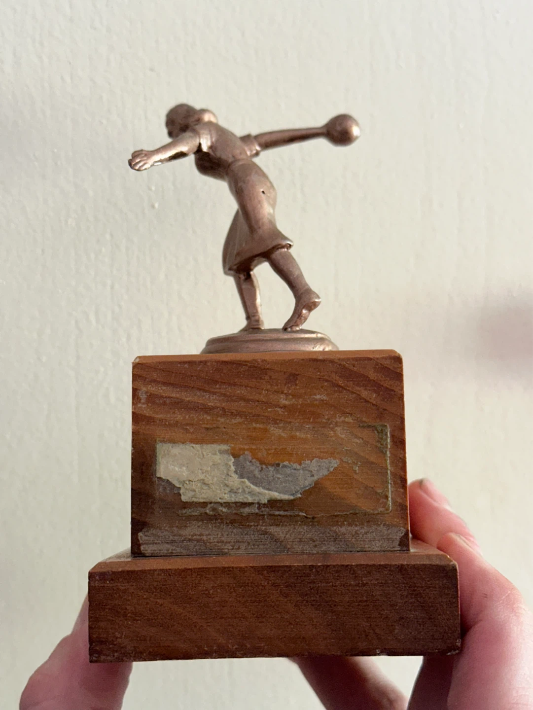 Vintage woman’s bowling trophy - photo 3