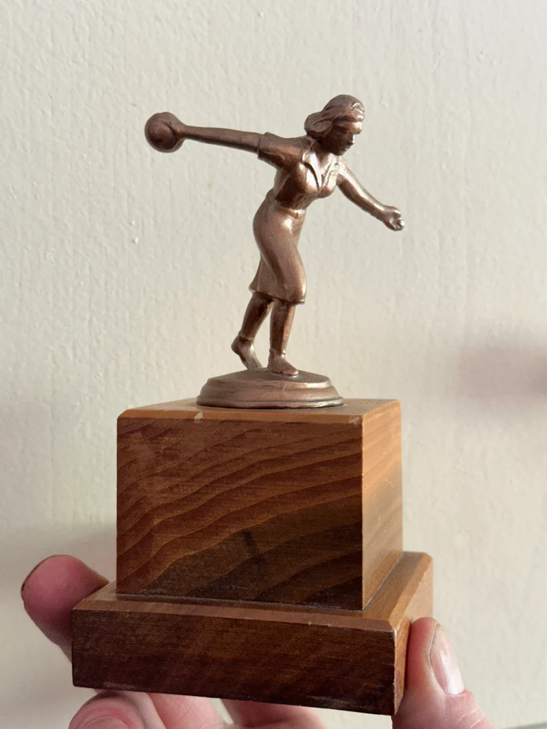 Vintage woman’s bowling trophy - photo 2