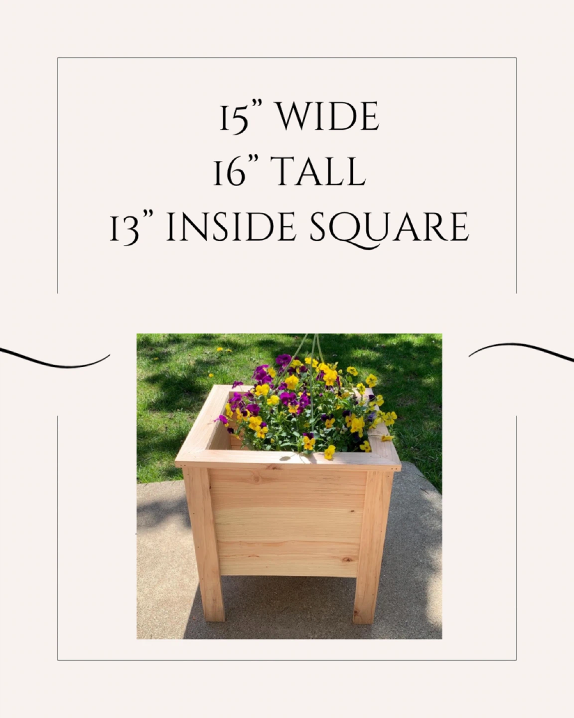 Handmade Cedar Planters - photo 4