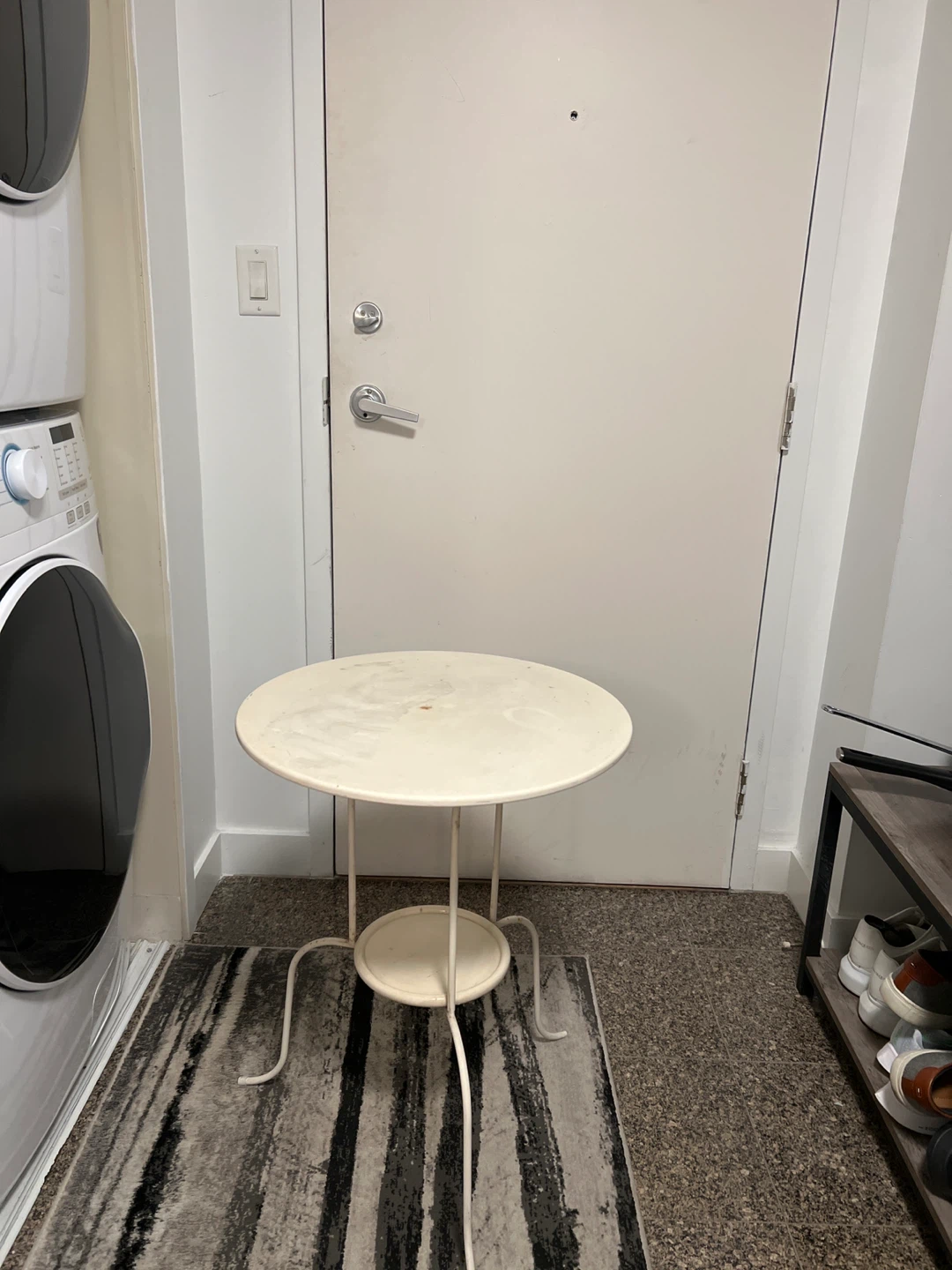 Round Metal Side Table for patio - photo 3