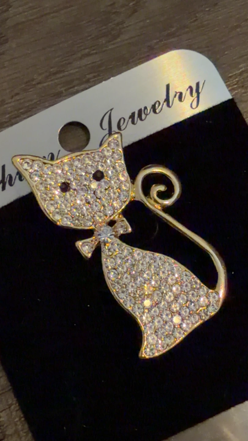 Sparkly Cat Brooch - photo 2