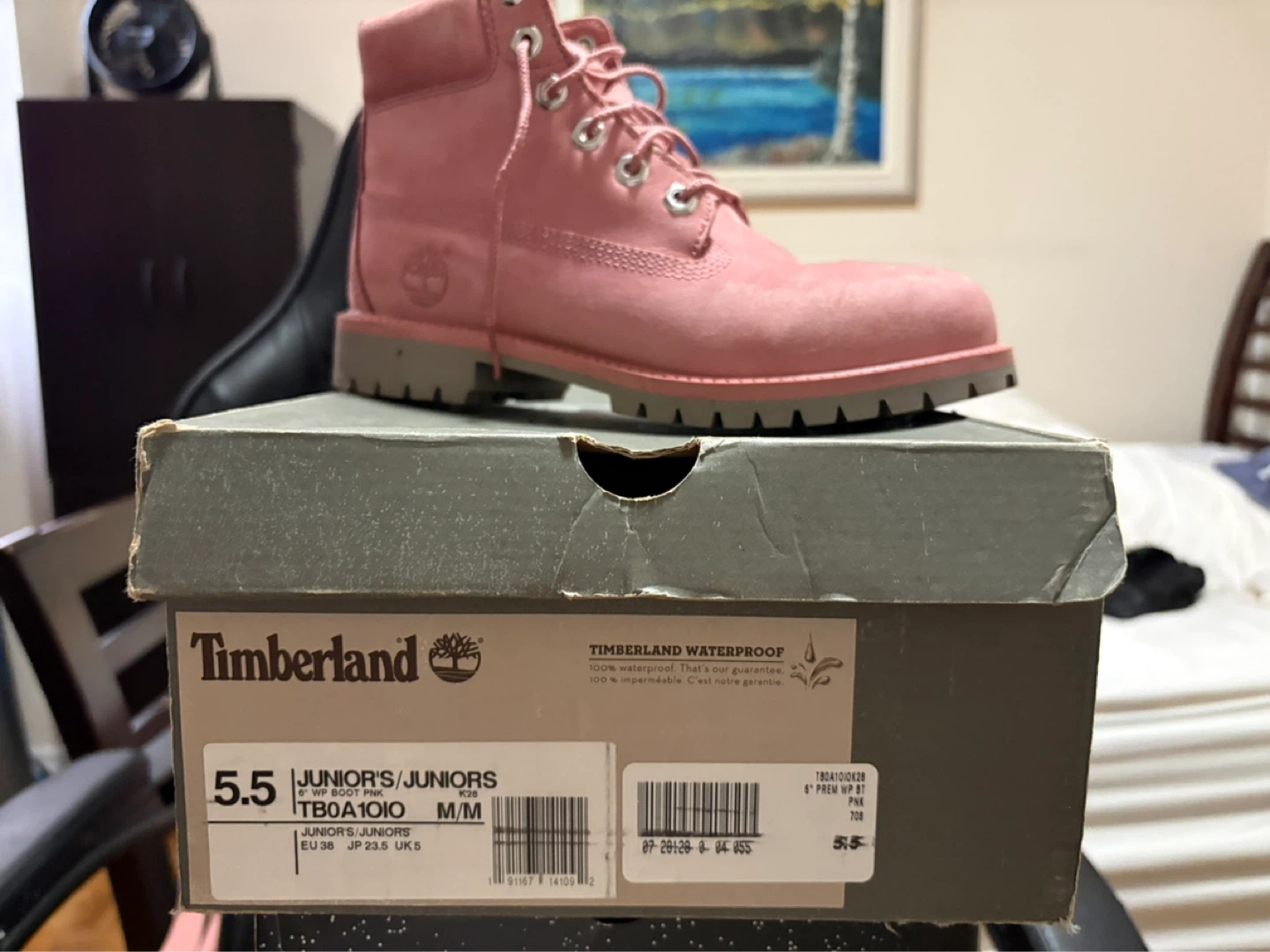 Timberland Pink Junior Boots Size 5.5