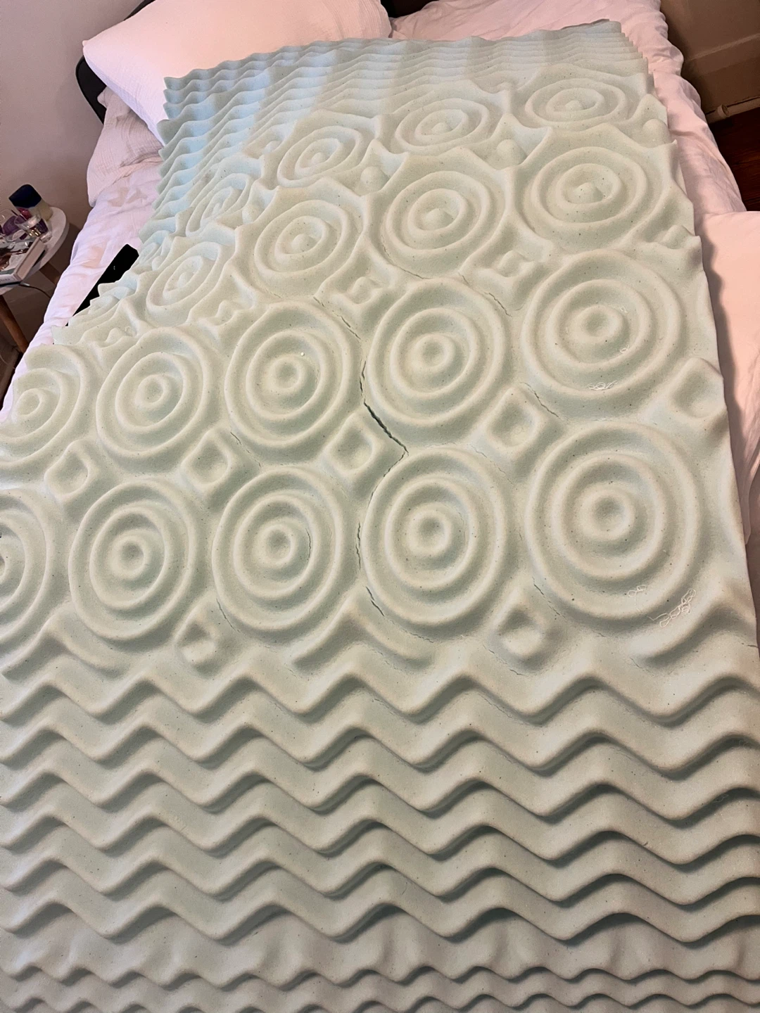 Foam Mattress Topper - Twin Size Blue - photo 2
