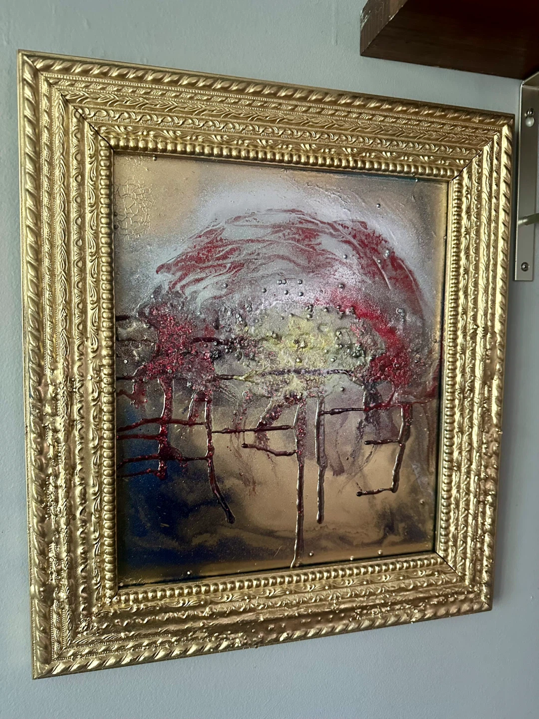 Abstract Framed Mixed Media Home Decor (Custom) - photo 4