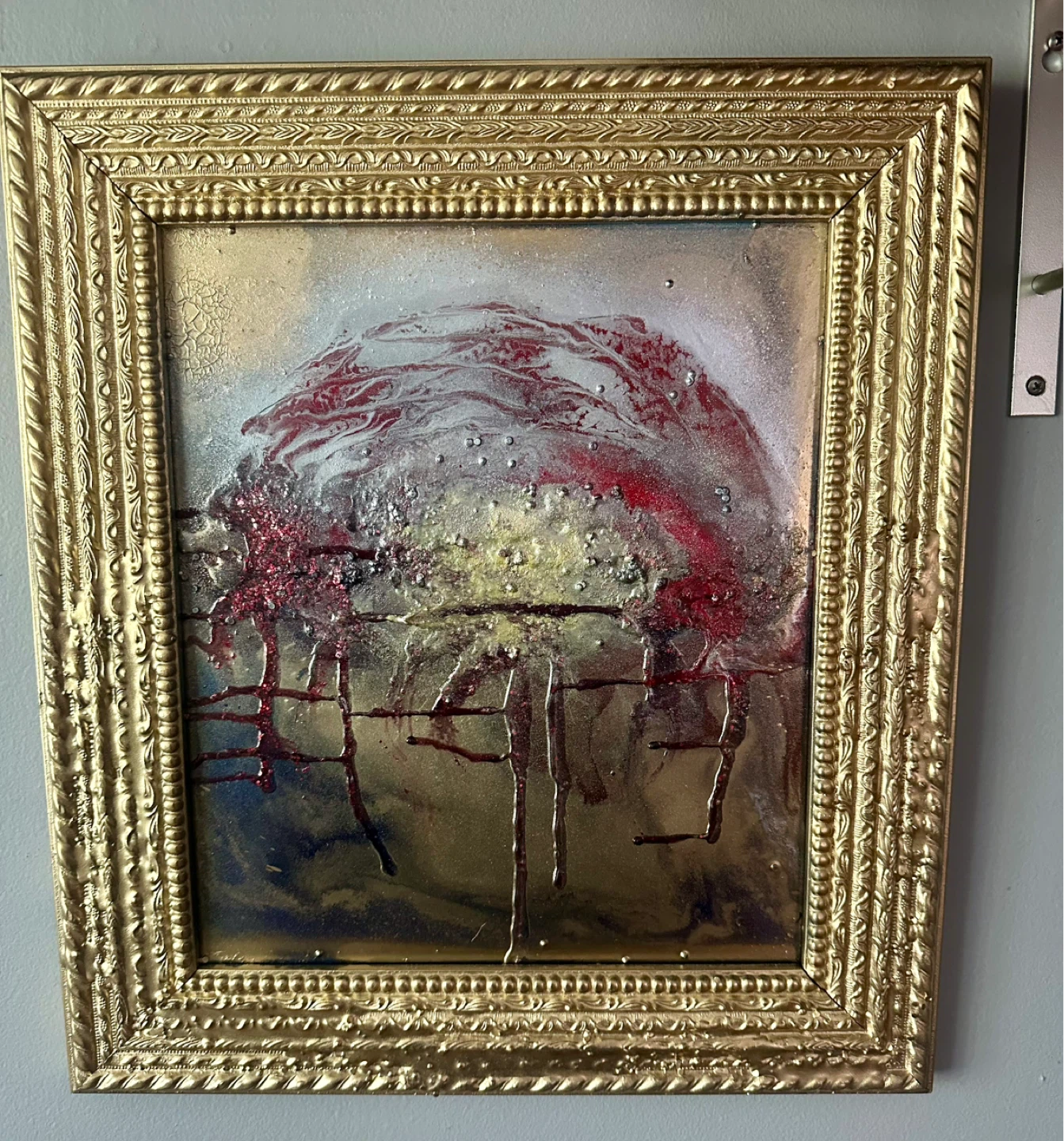Abstract Framed Mixed Media Home Decor (Custom) - photo 3