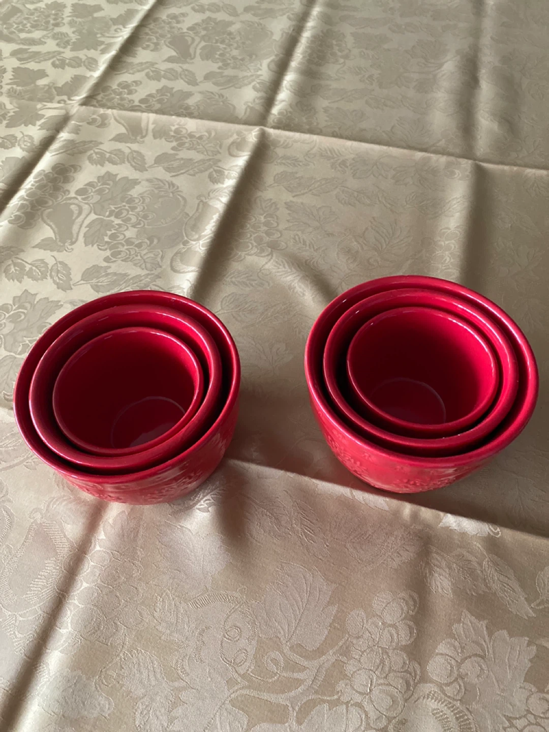 Walgreens Red Snowflake Mixing Bowls - photo 3