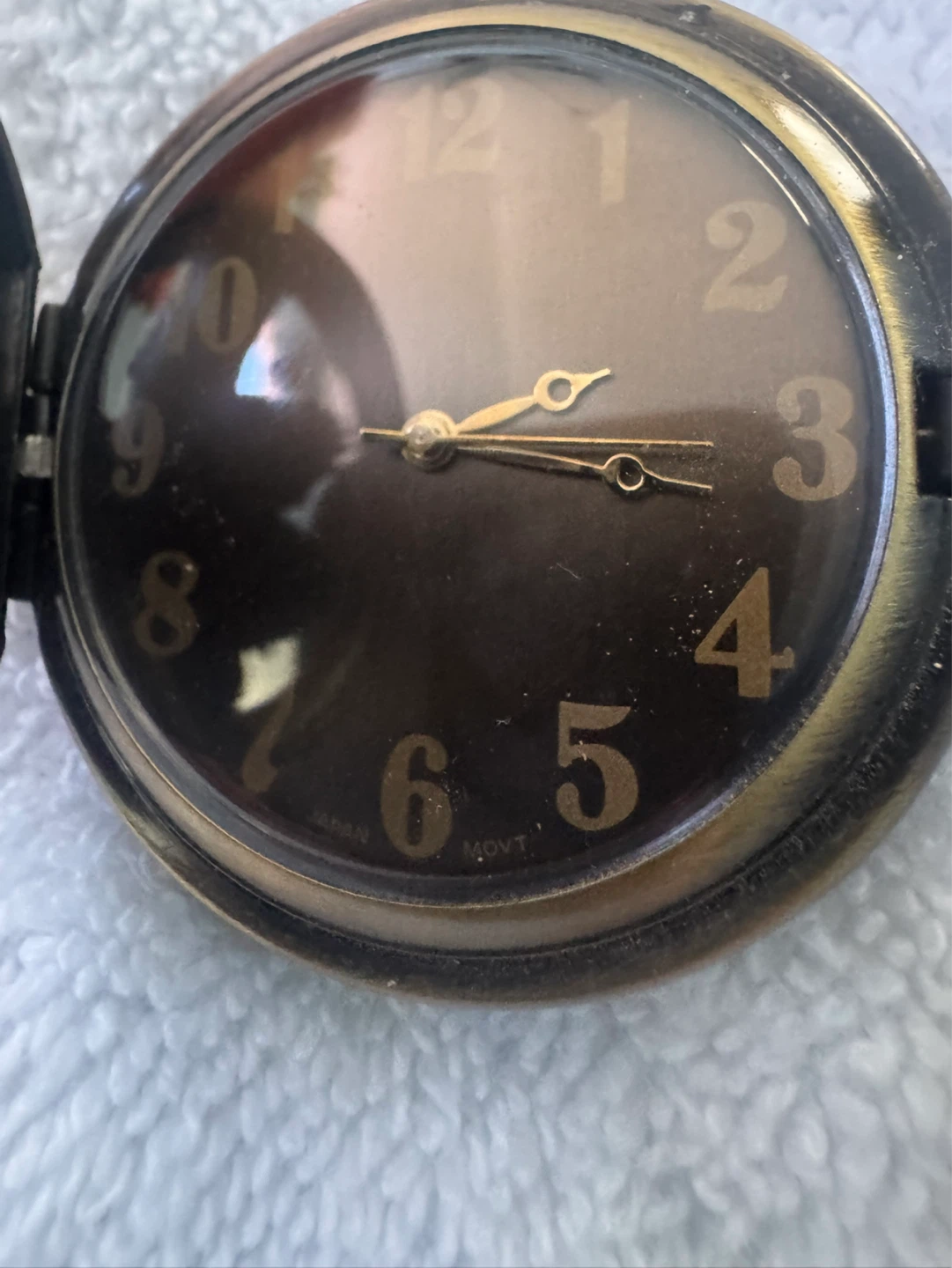 Bronze Eagle Pocket Watch with Chain - photo 5