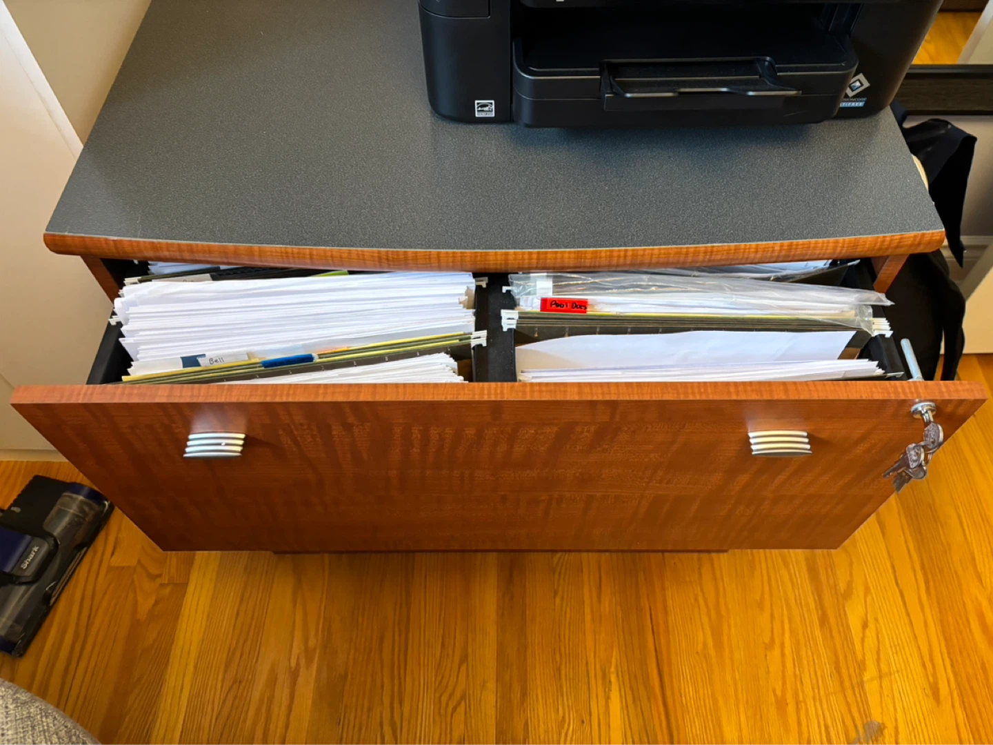 Wood Filing Cabinet - 2 Drawer - photo 2
