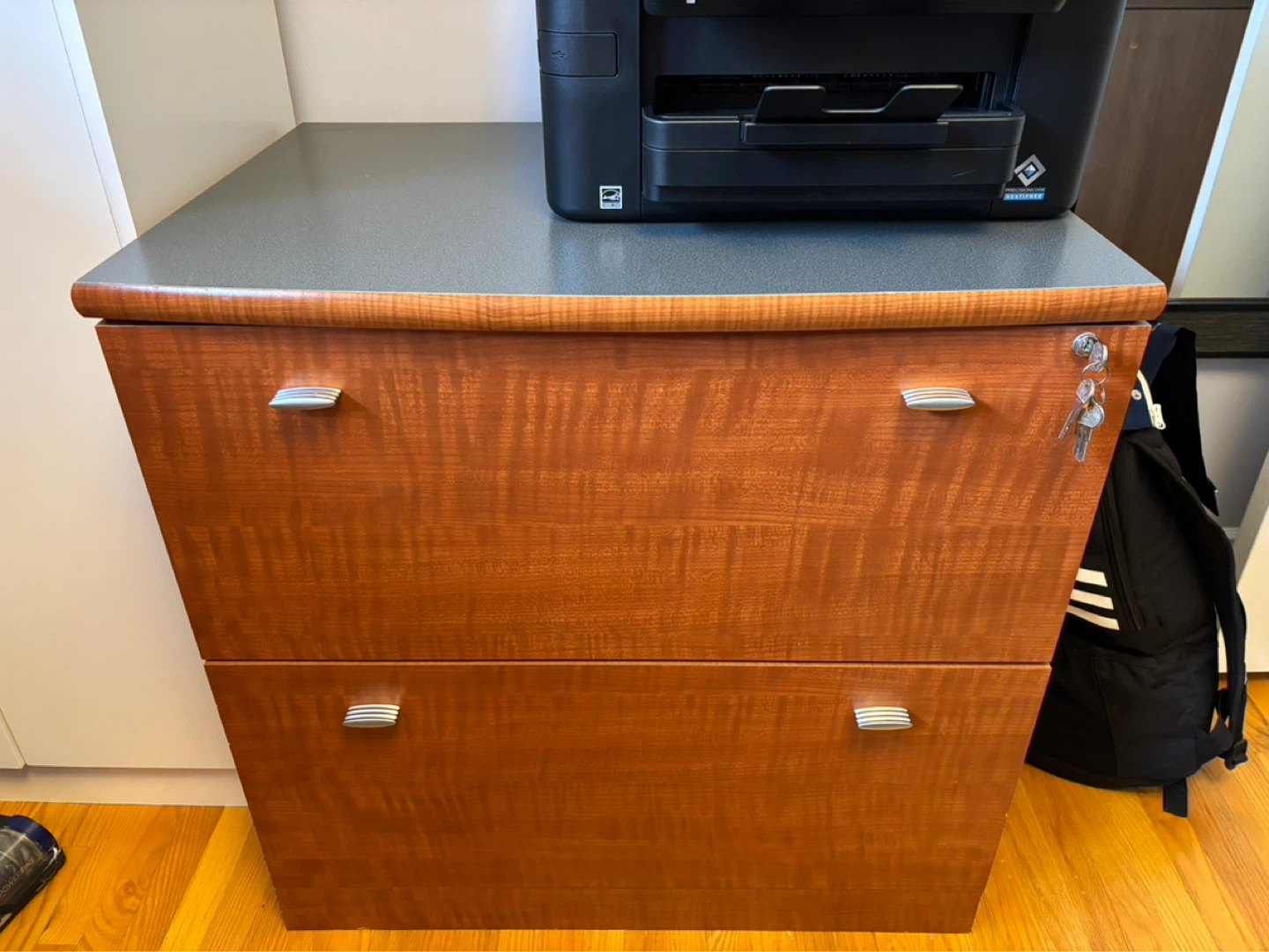 Wood Filing Cabinet - 2 Drawer
