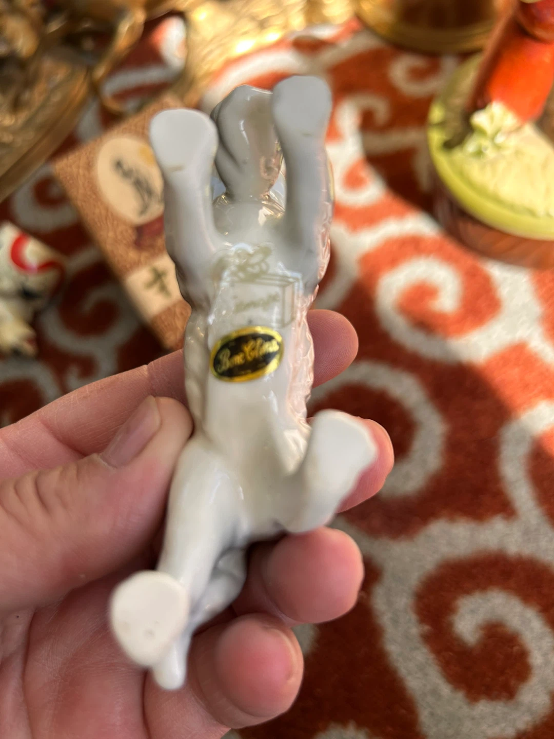 Ceramic Mother and Kitten Figurine - photo 2
