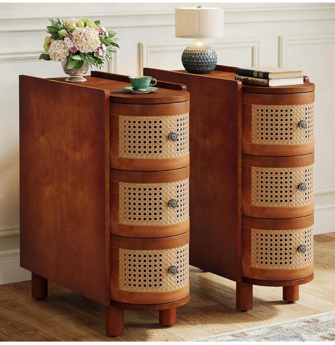 2 Matching Wood Side Tables/Nightstands