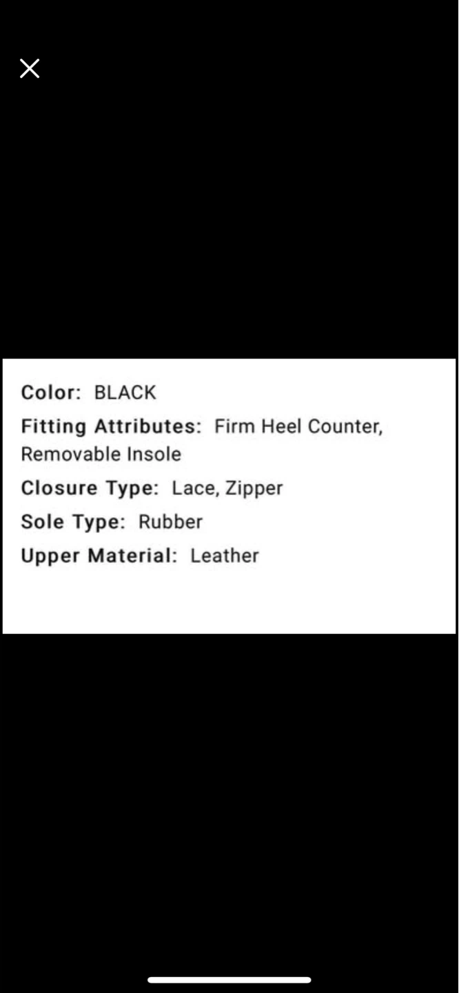 Woman’s Black Leather Lace & Zipper Sneaker - photo 5