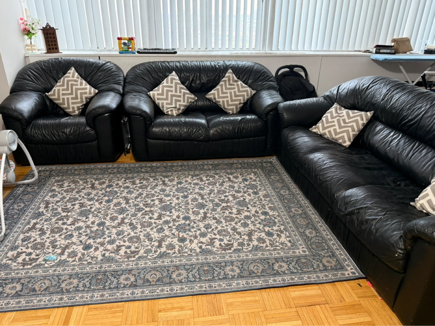 3seater+2seater+1seater sofa set - photo 2
