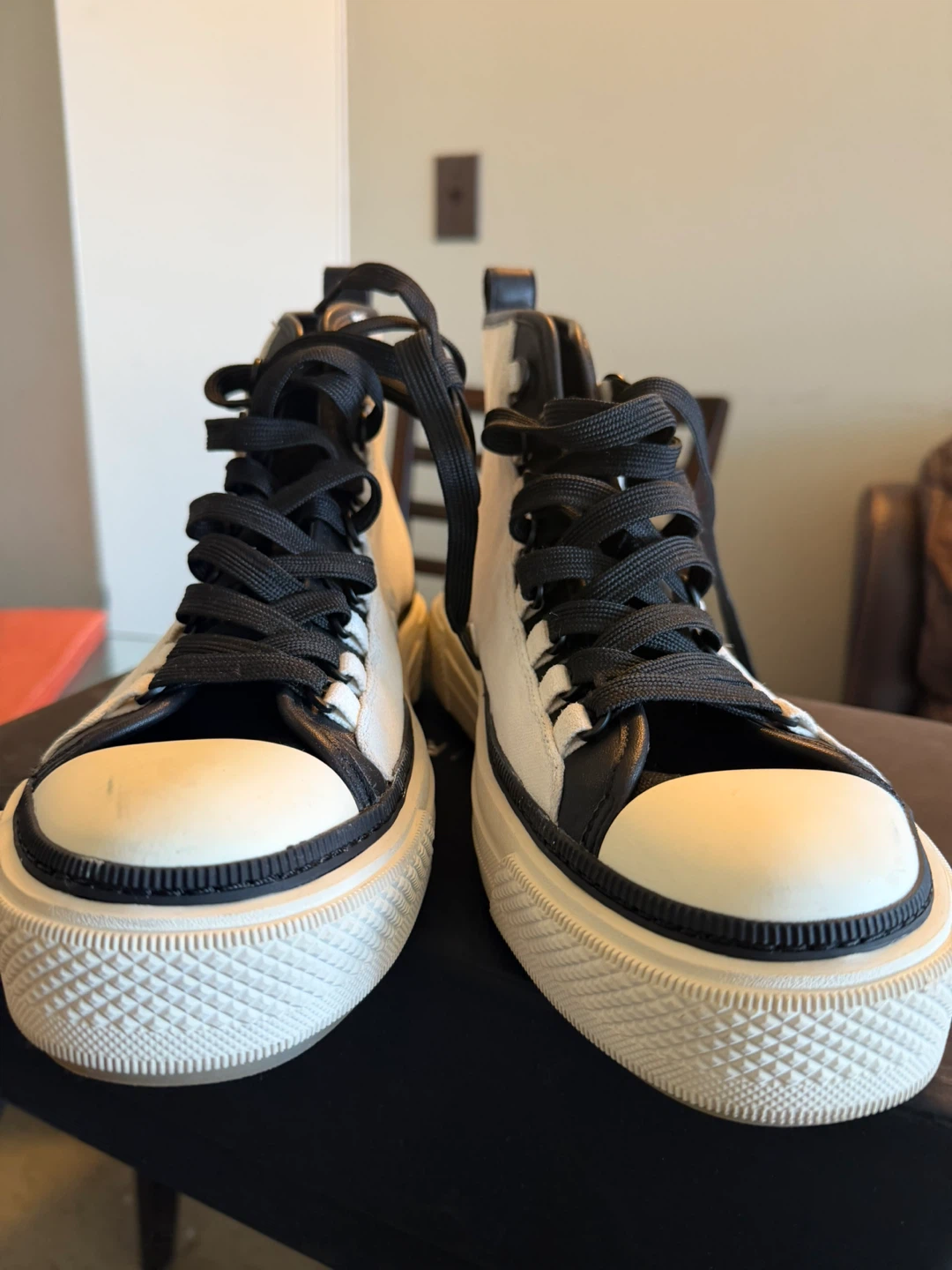 Amiri High Top Canvas Sneakers - photo 3