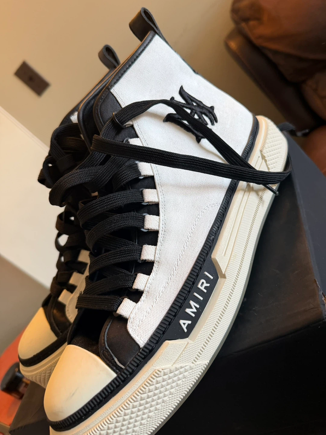 Amiri High Top Canvas Sneakers - photo 2