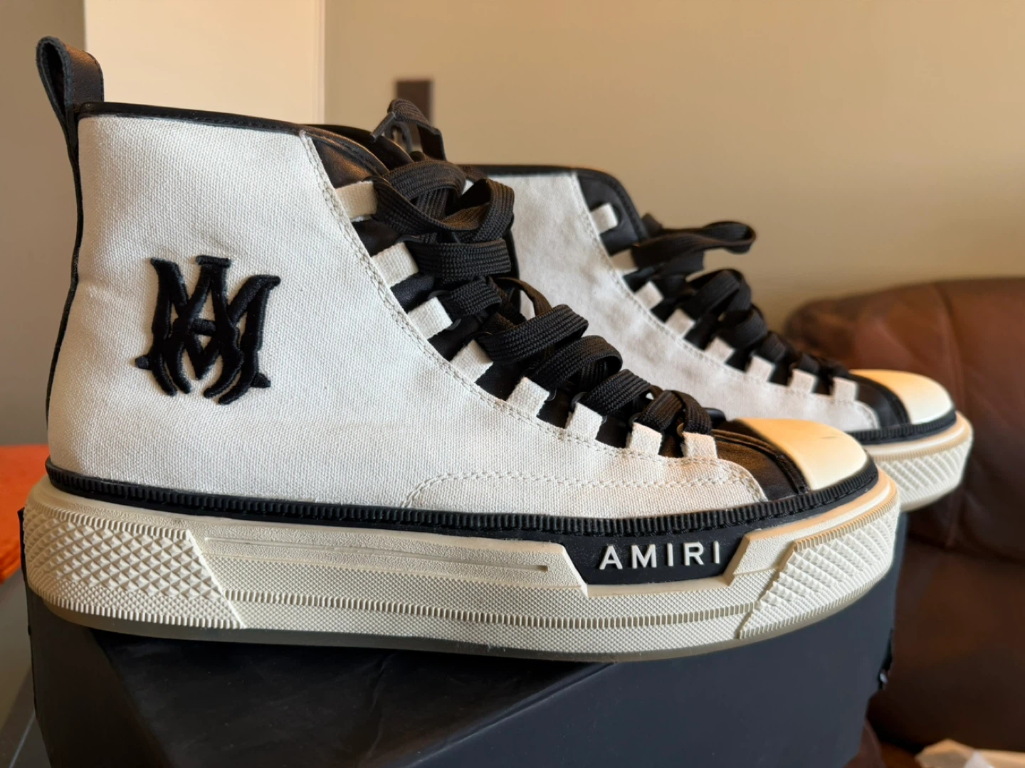 Amiri High Top Canvas Sneakers