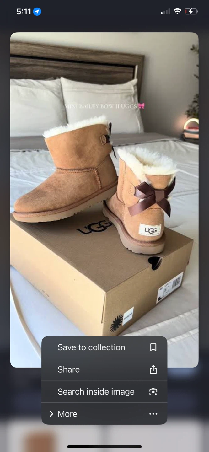 UGG Mini Bailey Bow II Boots - Chestnut - photo 3
