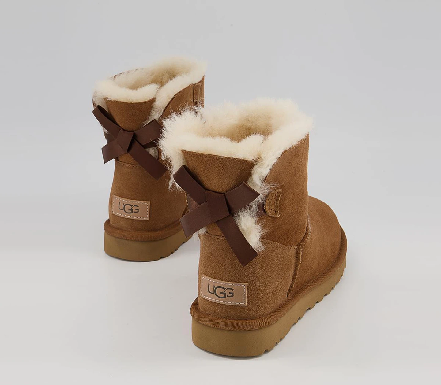 UGG Mini Bailey Bow II Boots - Chestnut