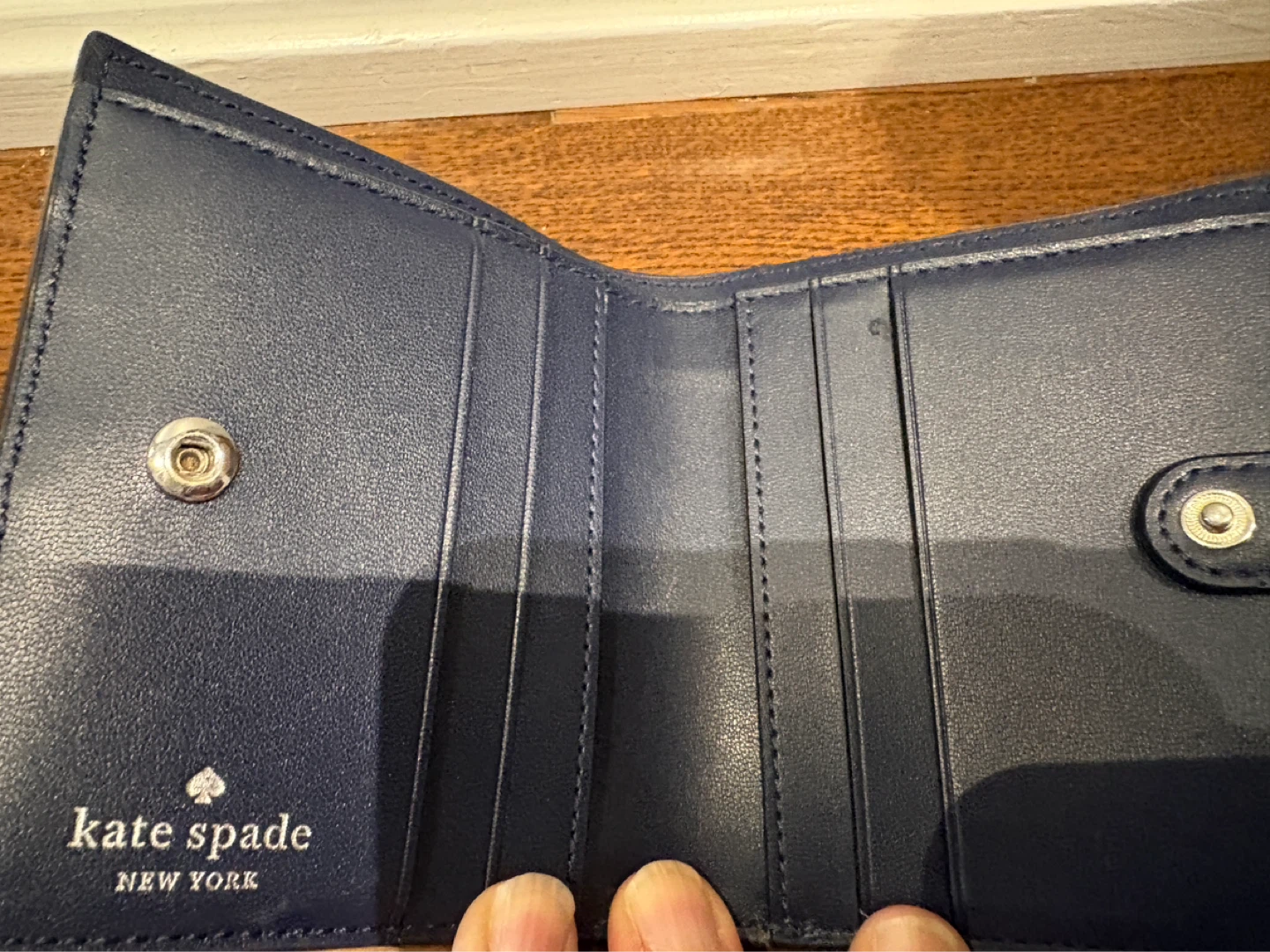 Kate Spade New York Navy Leather Bifold Wallet - photo 2