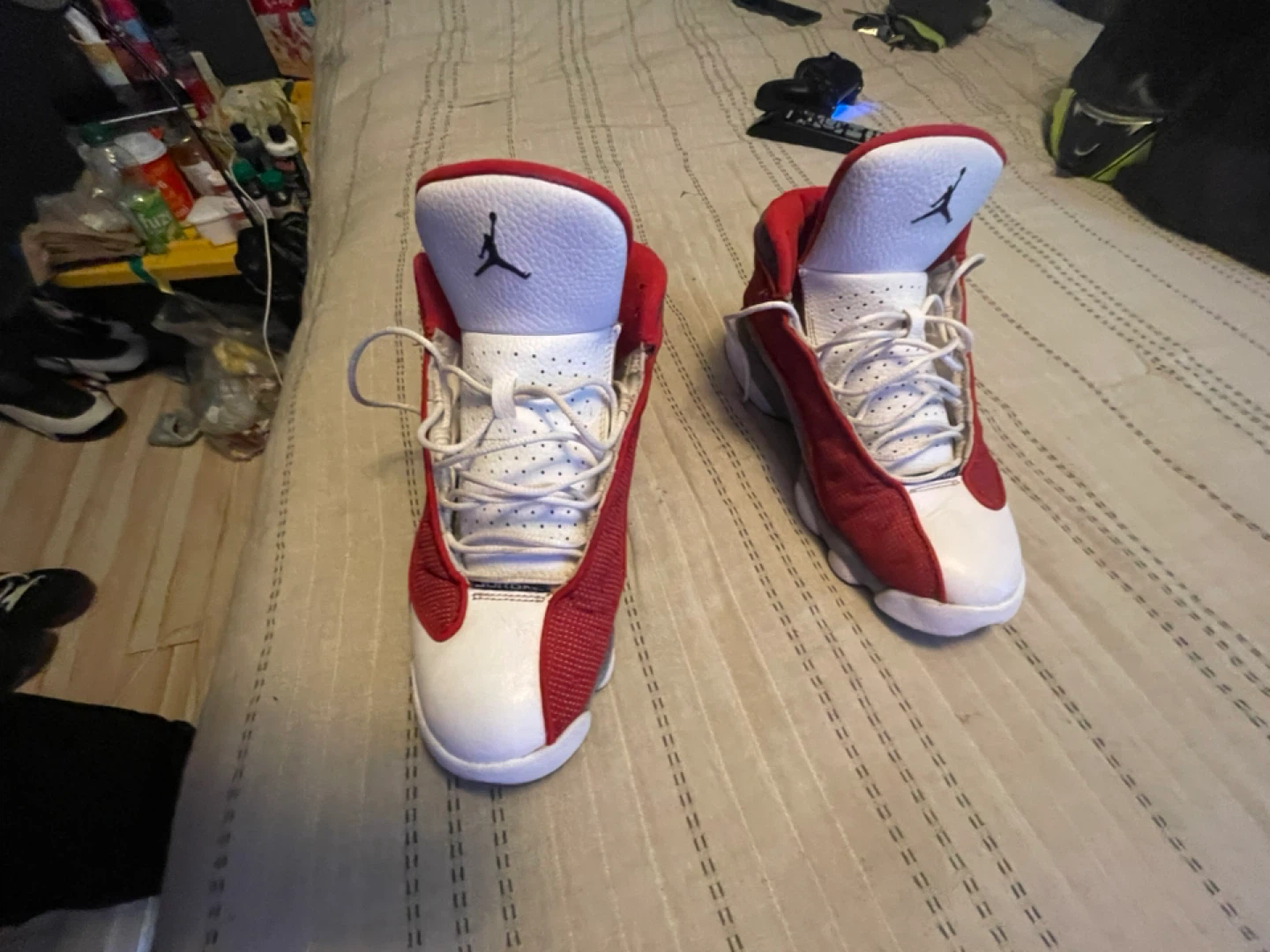 Air Jordan 13 Red White Basketball Shoes - photo 4