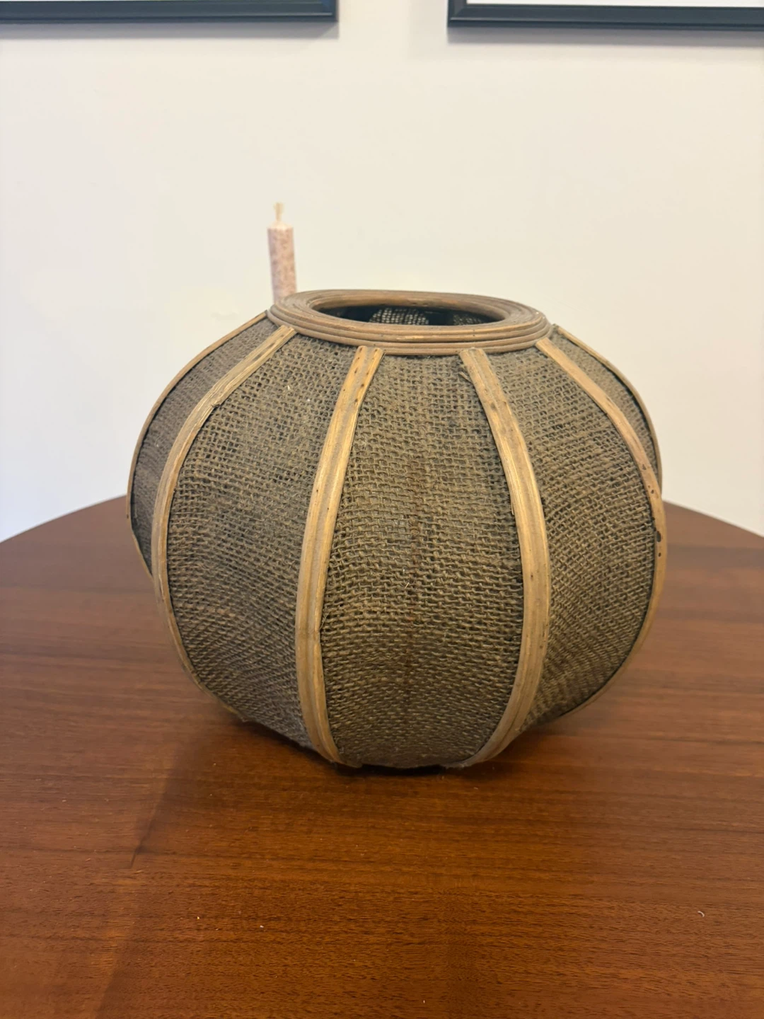 Woven Basket Lantern Shade