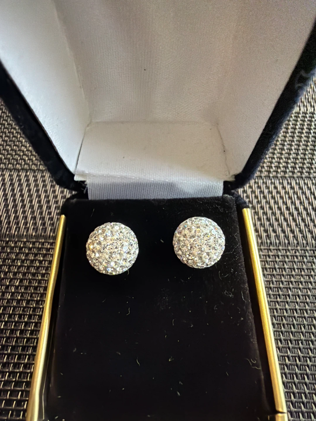 Crystal Ball Stud Earrings