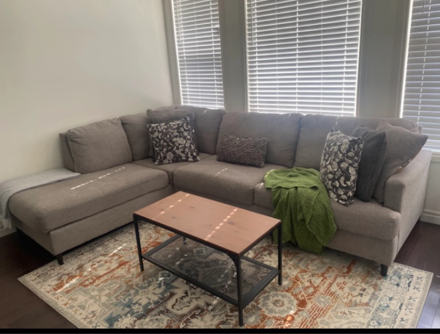 Taupe Sectional Sofa - photo 2