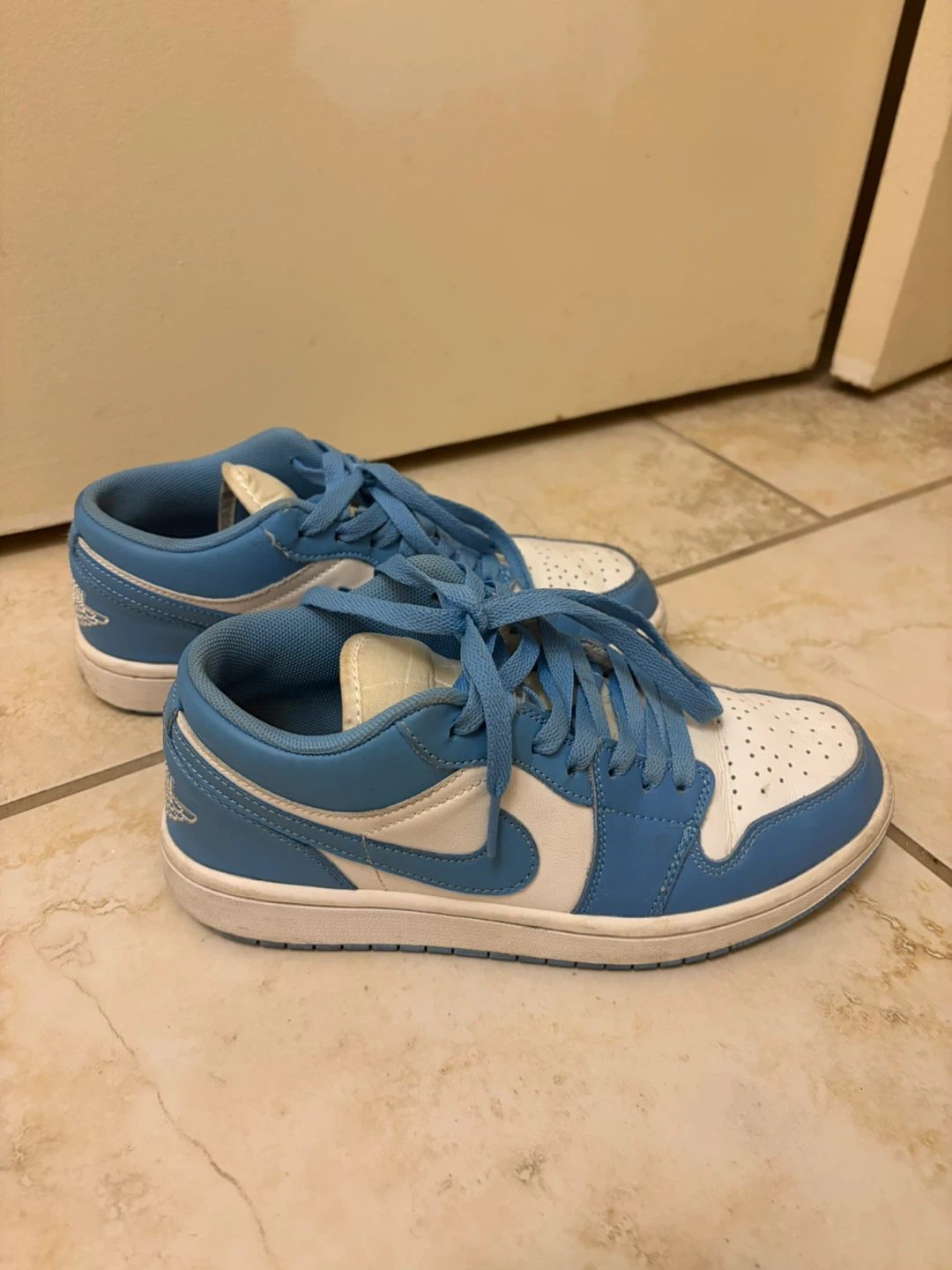 Blue Air Jordan 1 Low Sneakers - 7
