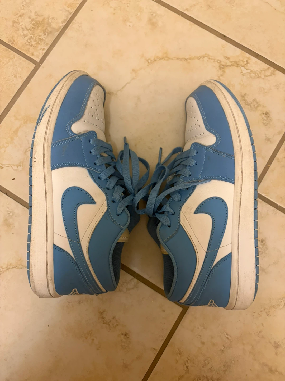 Blue Air Jordan 1 Low Sneakers - 7 - photo 3
