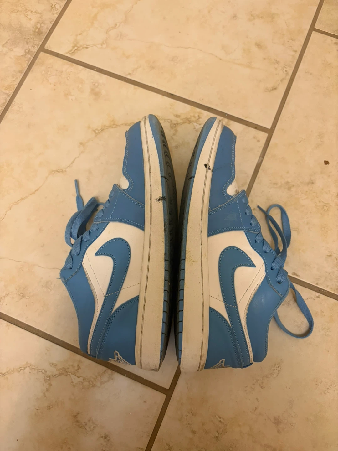Blue Air Jordan 1 Low Sneakers - 7 - photo 4