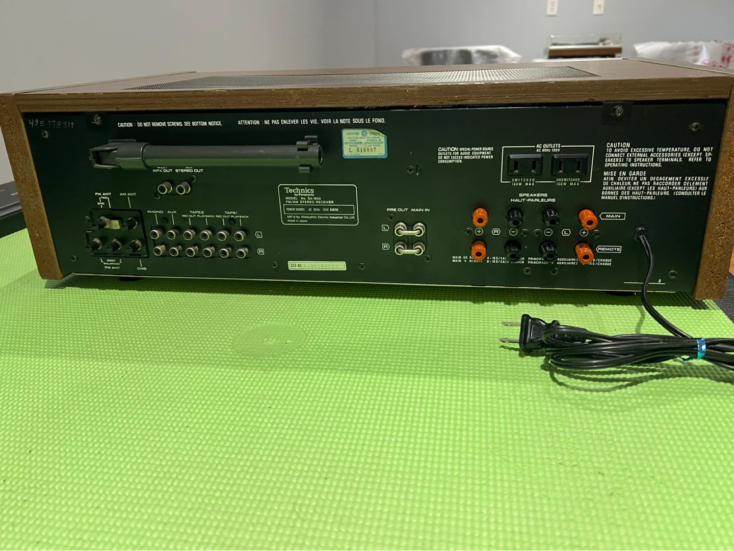 Technics SA-800 Stereo Receiver - photo 2
