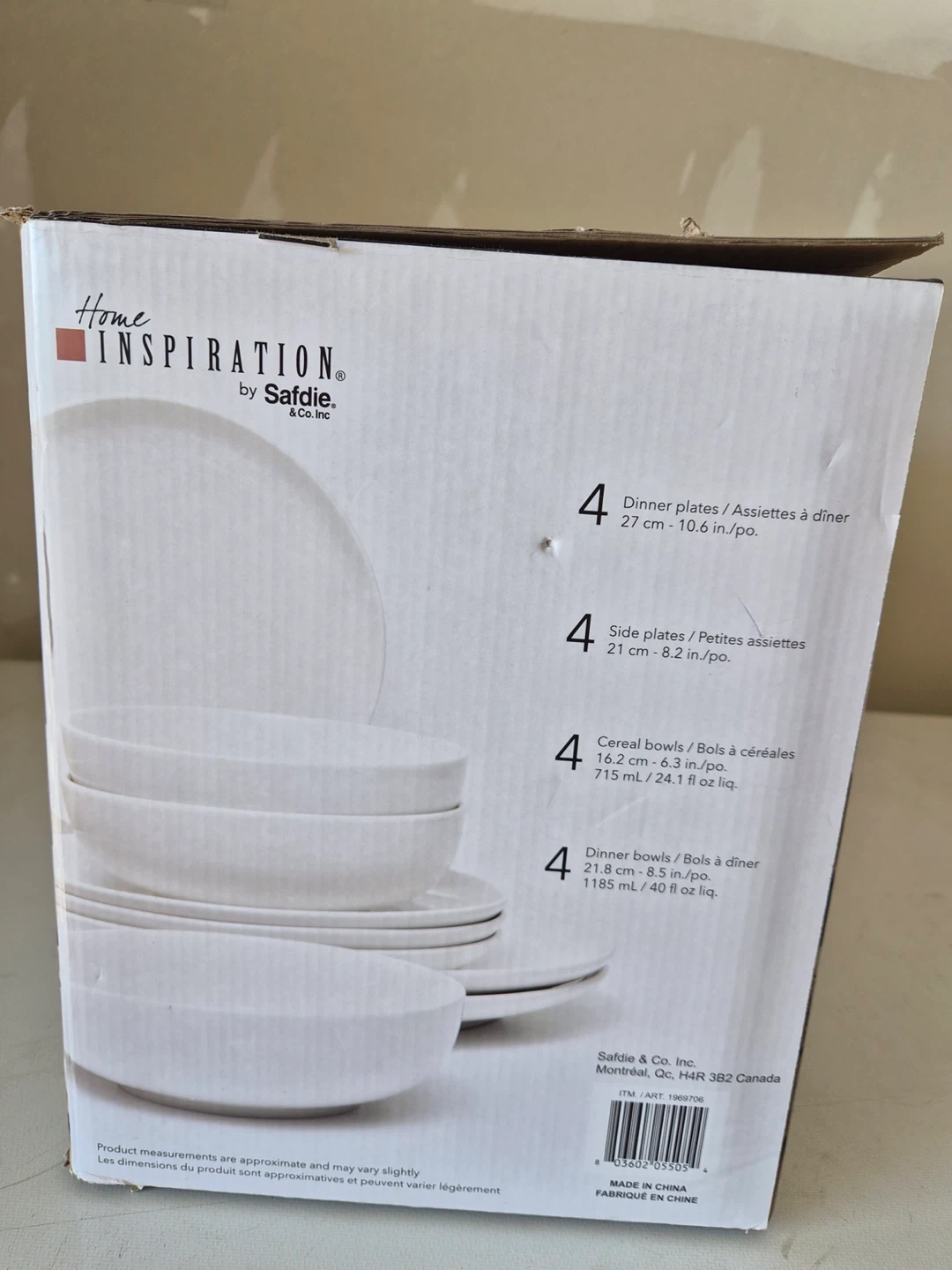 Home Inspiration by Safdie 16-Piece Porcelain Dinnerware Set - photo 3