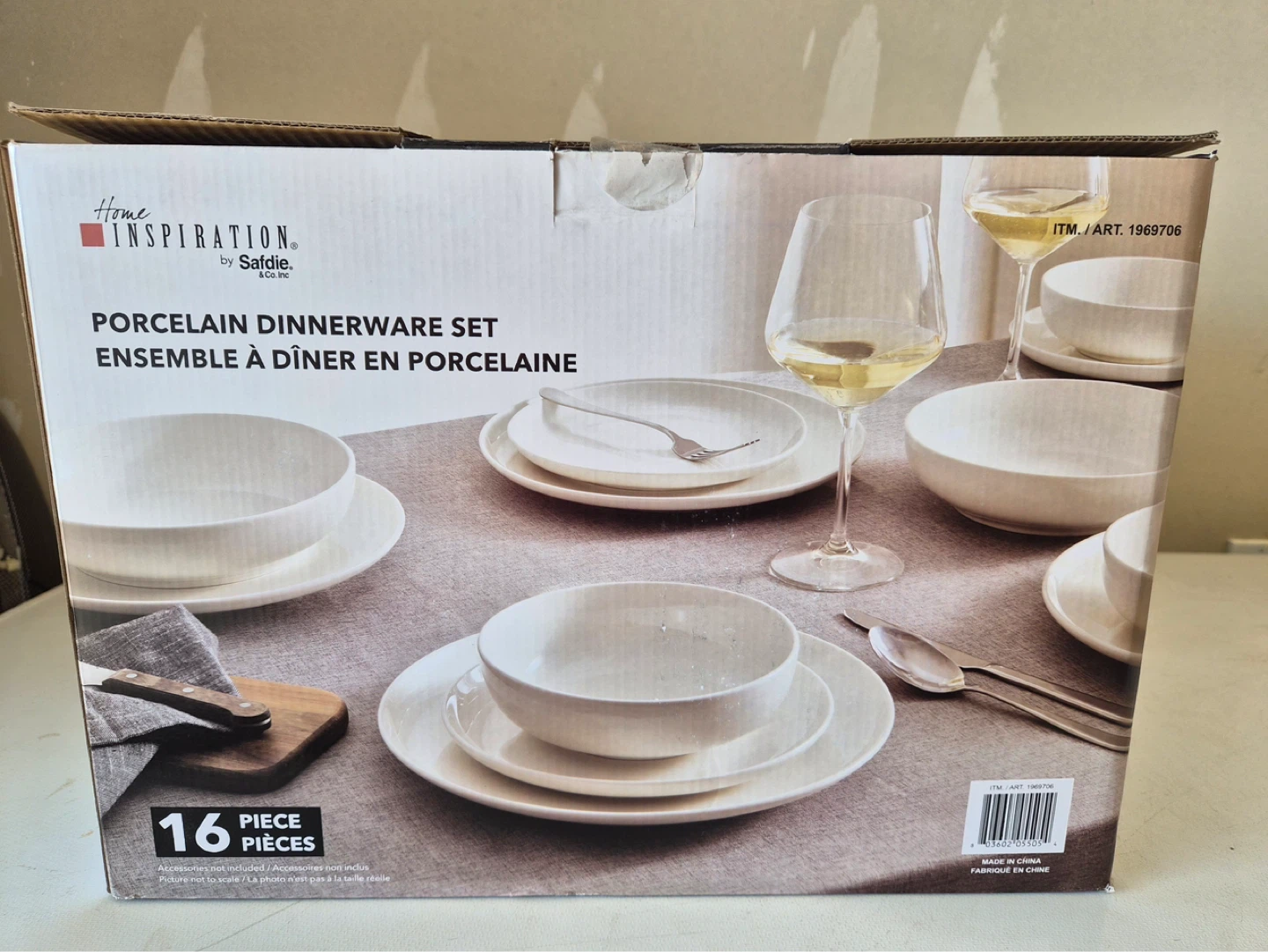 Home Inspiration by Safdie 16-Piece Porcelain Dinnerware Set - photo 2