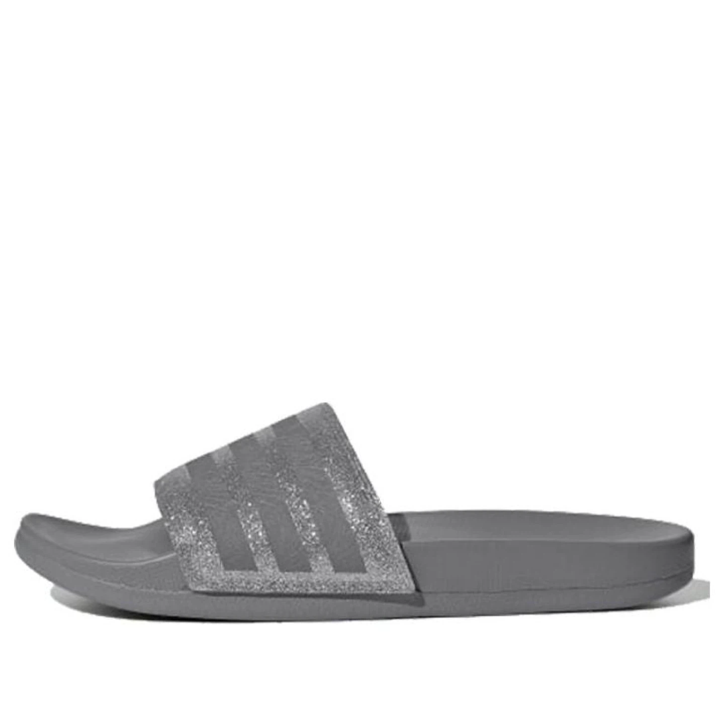 ADIDAS Adilette Comfort Slides ‘Shimmer Silver Grey’ BNWT