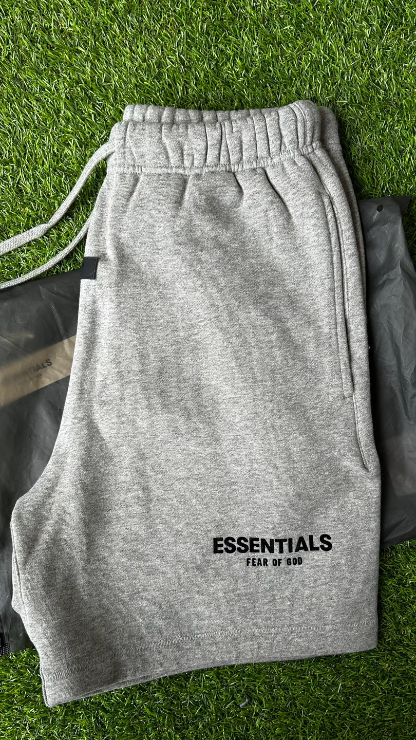 ESSENTIALS Fear of God Grey Sweat Shorts Size S - photo 2