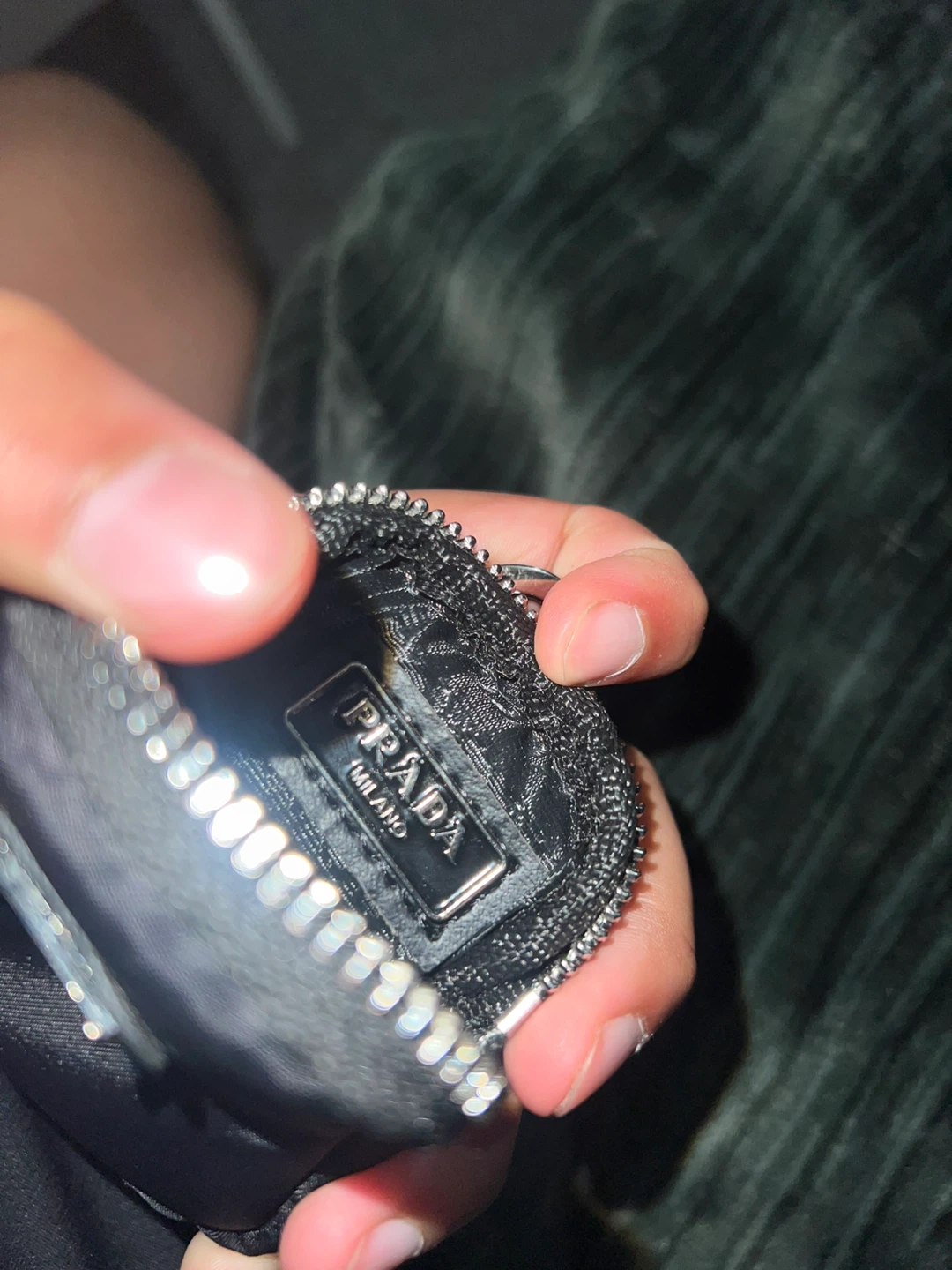 Prada Black Nylon Coin Pouch - photo 4
