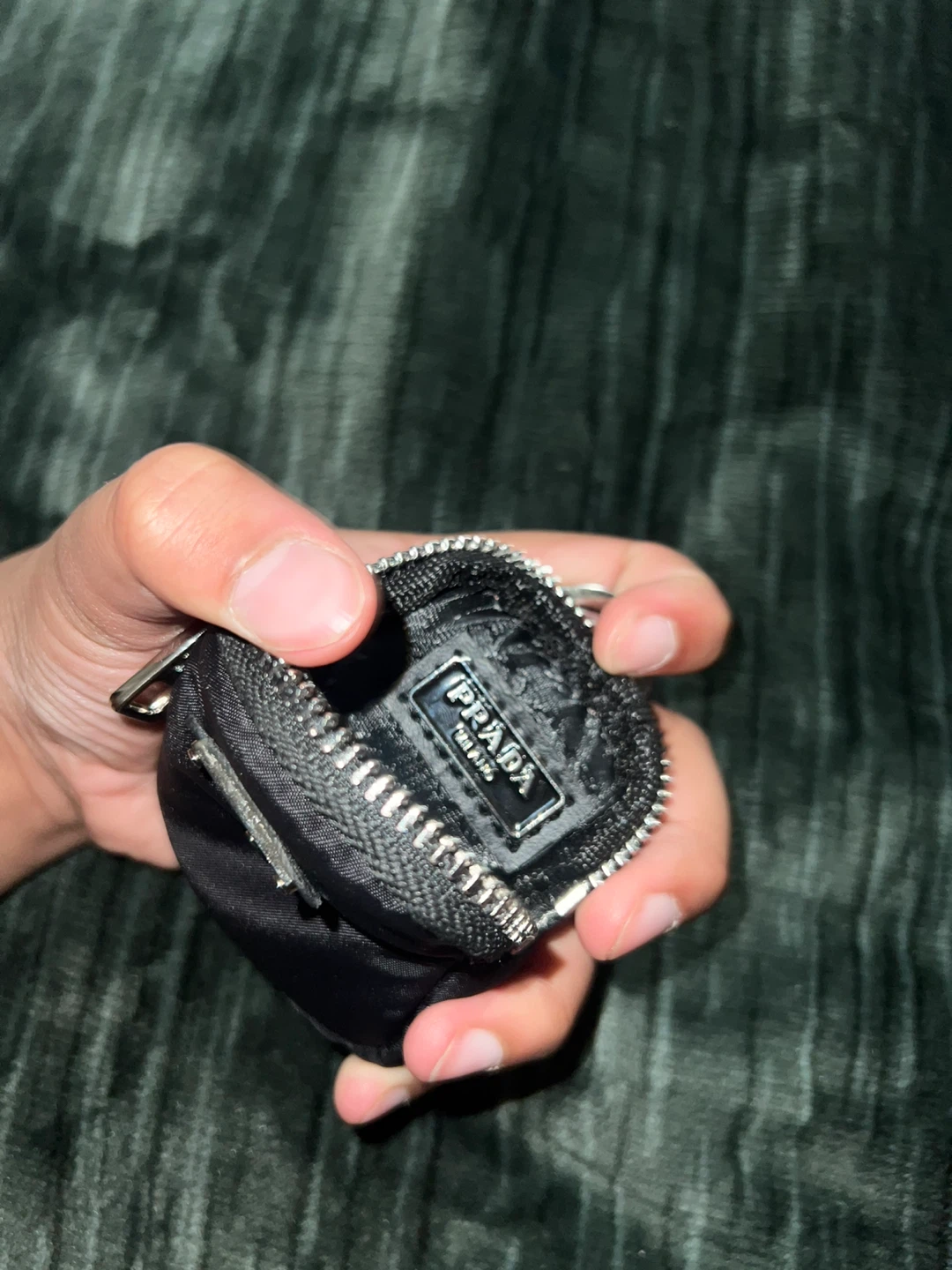 Prada Black Nylon Coin Pouch - photo 5