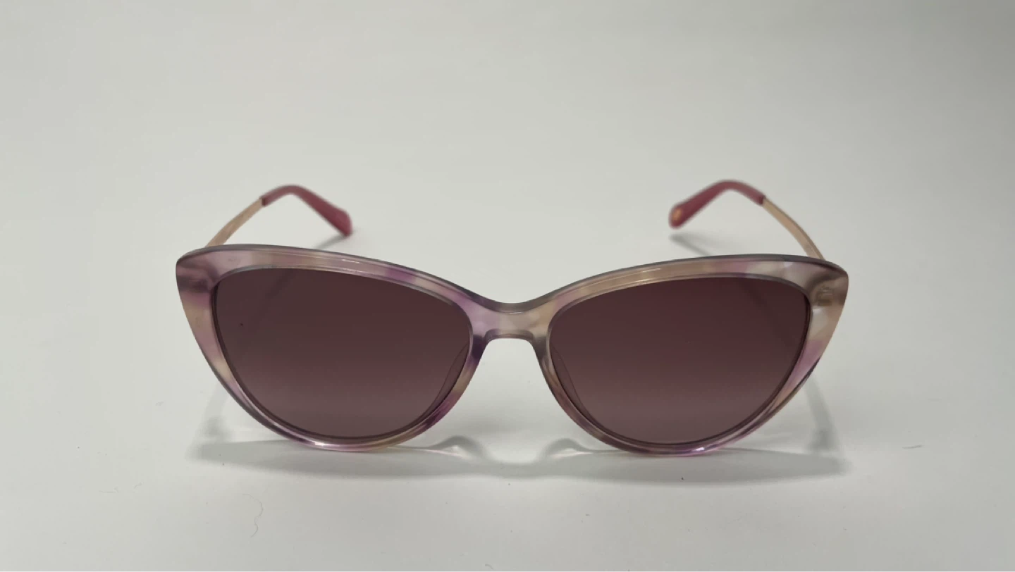 Fossil Cat-Eye Sunglasses - Pink Swirl