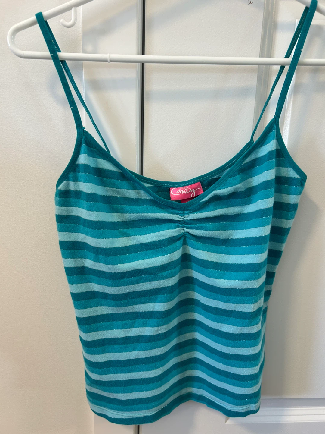 Candy Striped Spaghetti Strap Tank Top