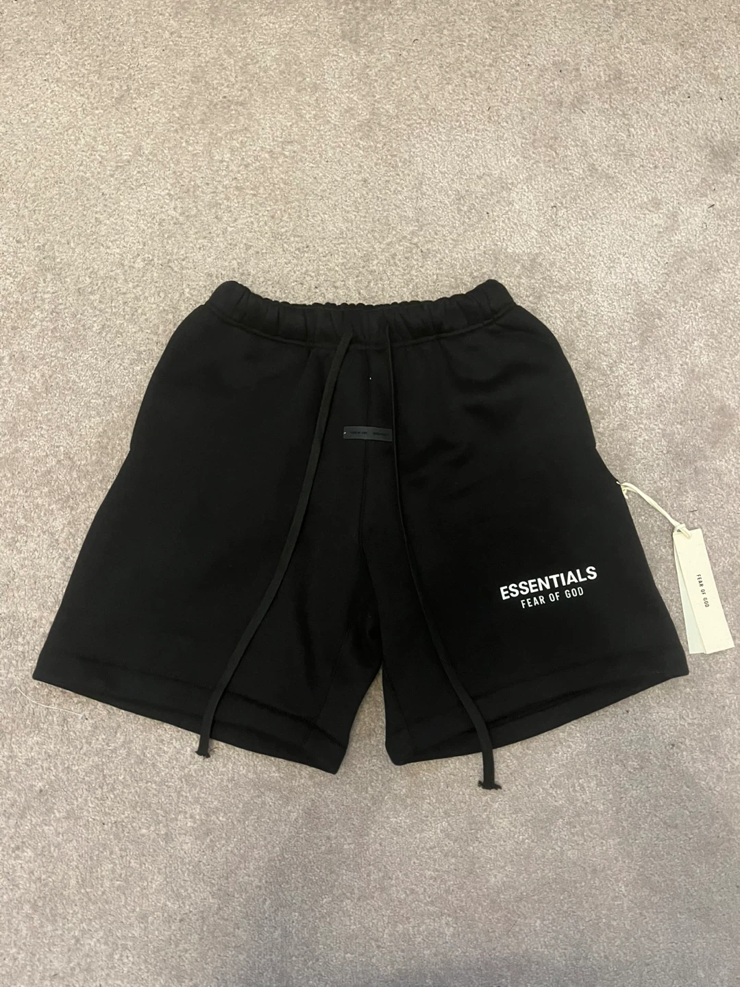 Fear of God Essentials Black Shorts Size M