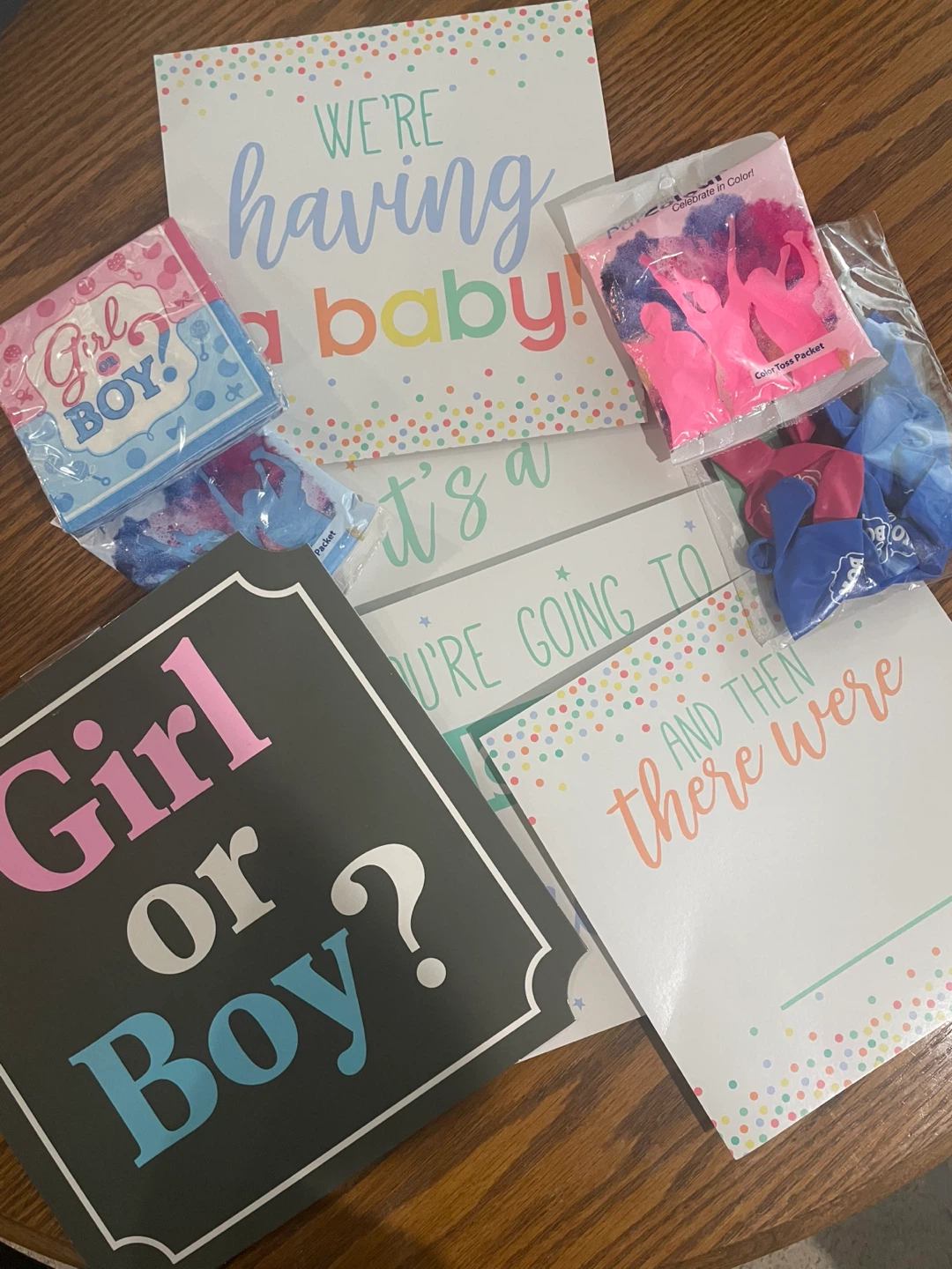 Gender Reveal Party Decor Kit