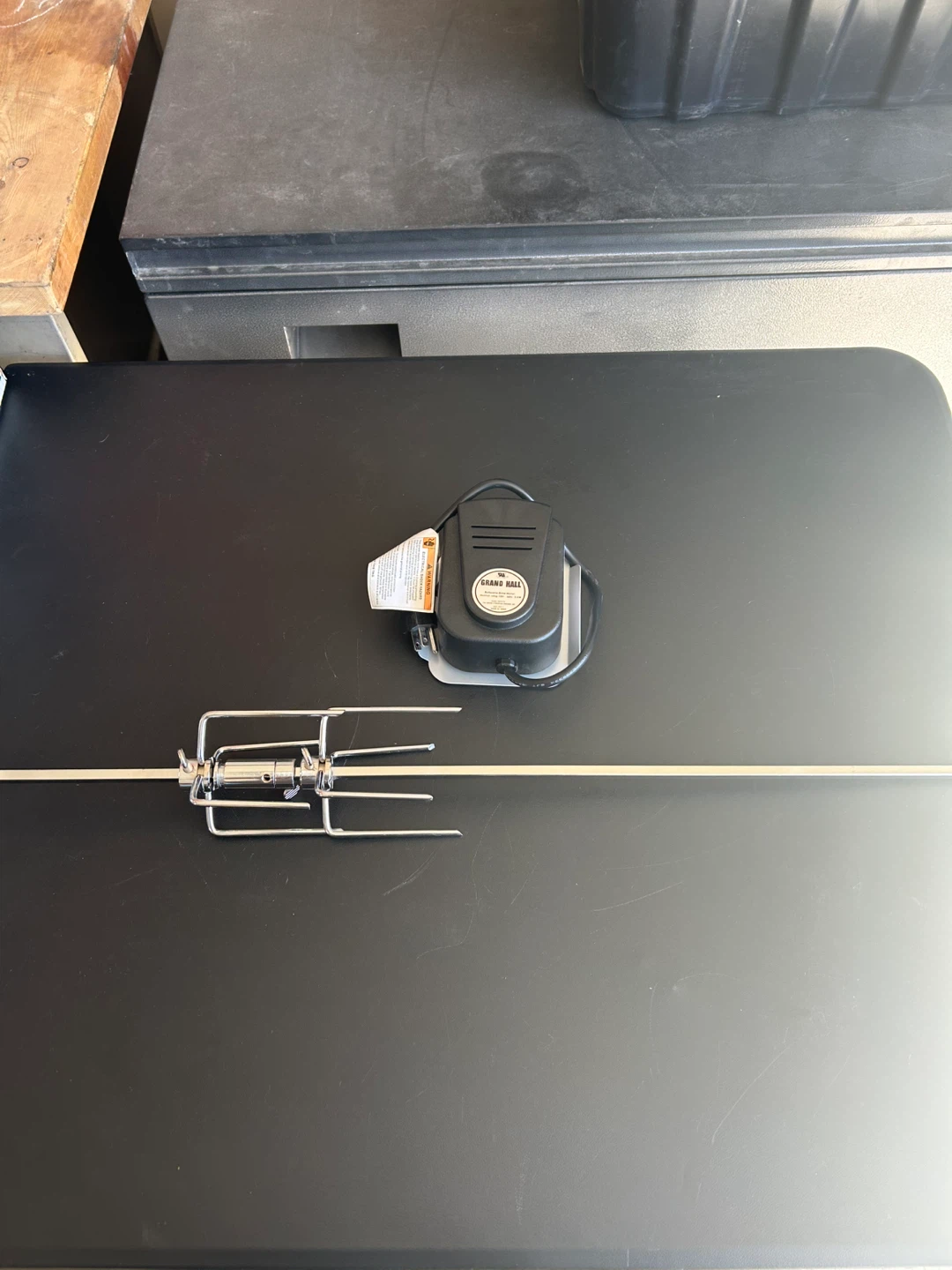 Grand Hall Rotisserie Drive Motor and Skewer Kit