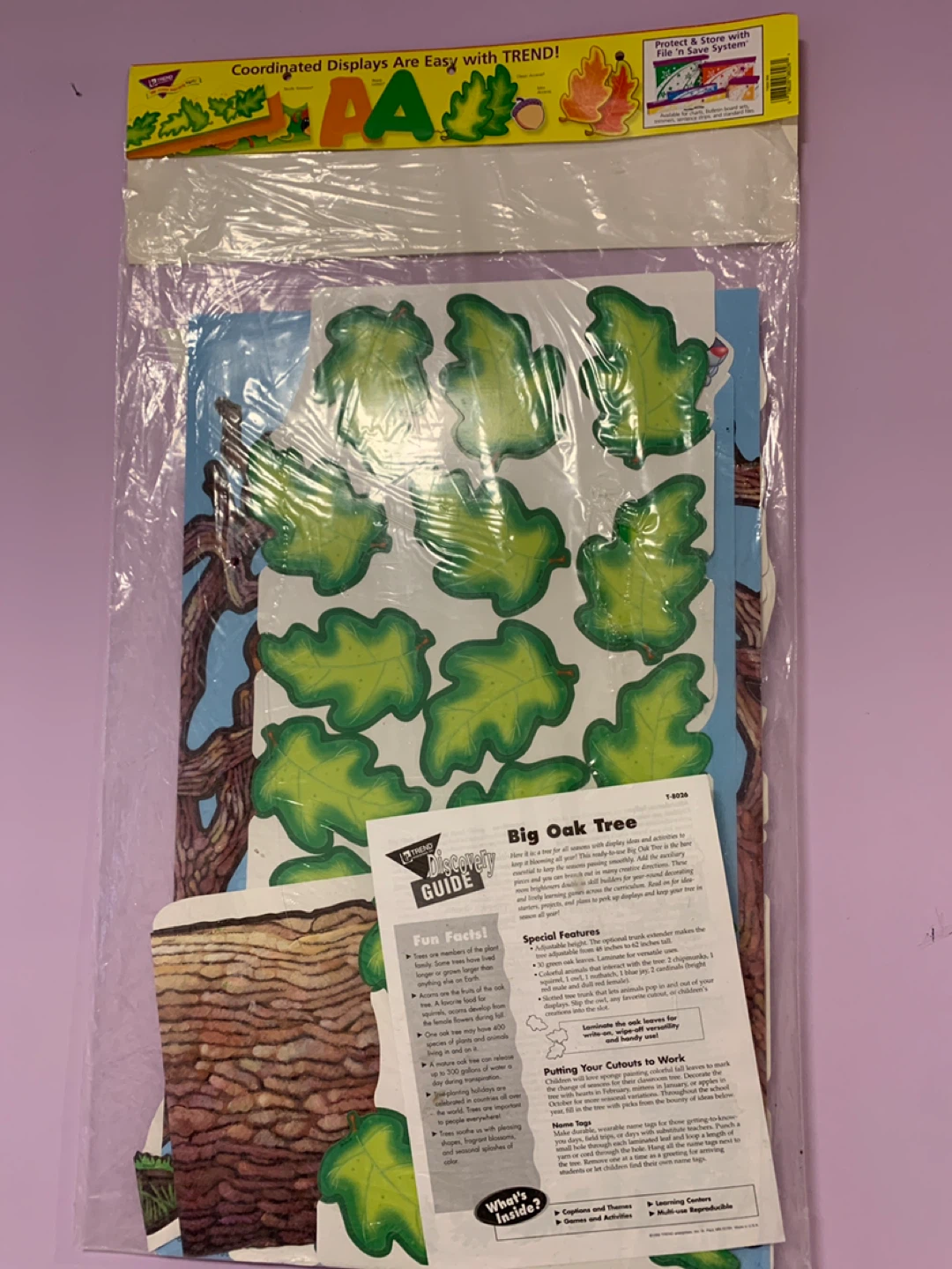 Big Oak Tree Bulletin Board Set - 39 Pieces