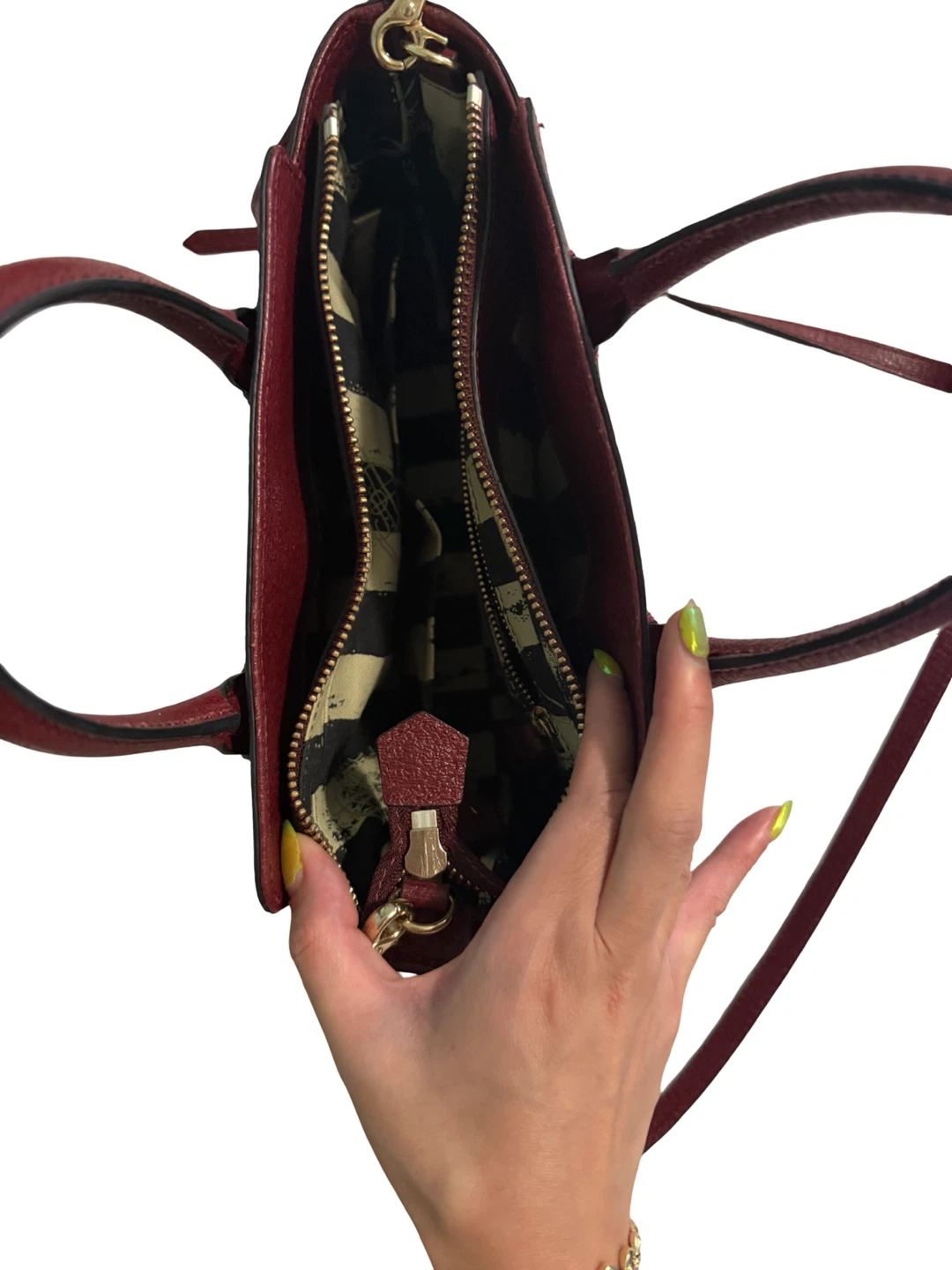 Vivienne Westwood Burgundy Leather Top Handle Bag - photo 4
