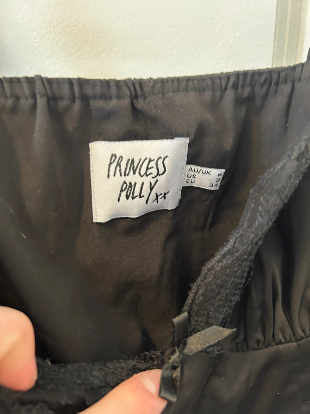 Princess Polly Black Lace Trim Cami Top - photo 2