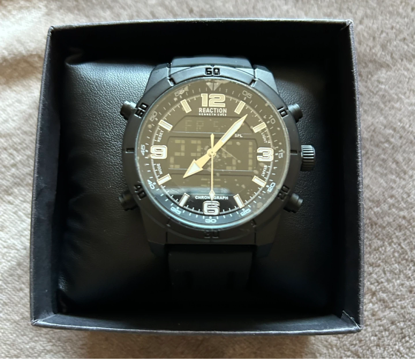 Mens watch black new