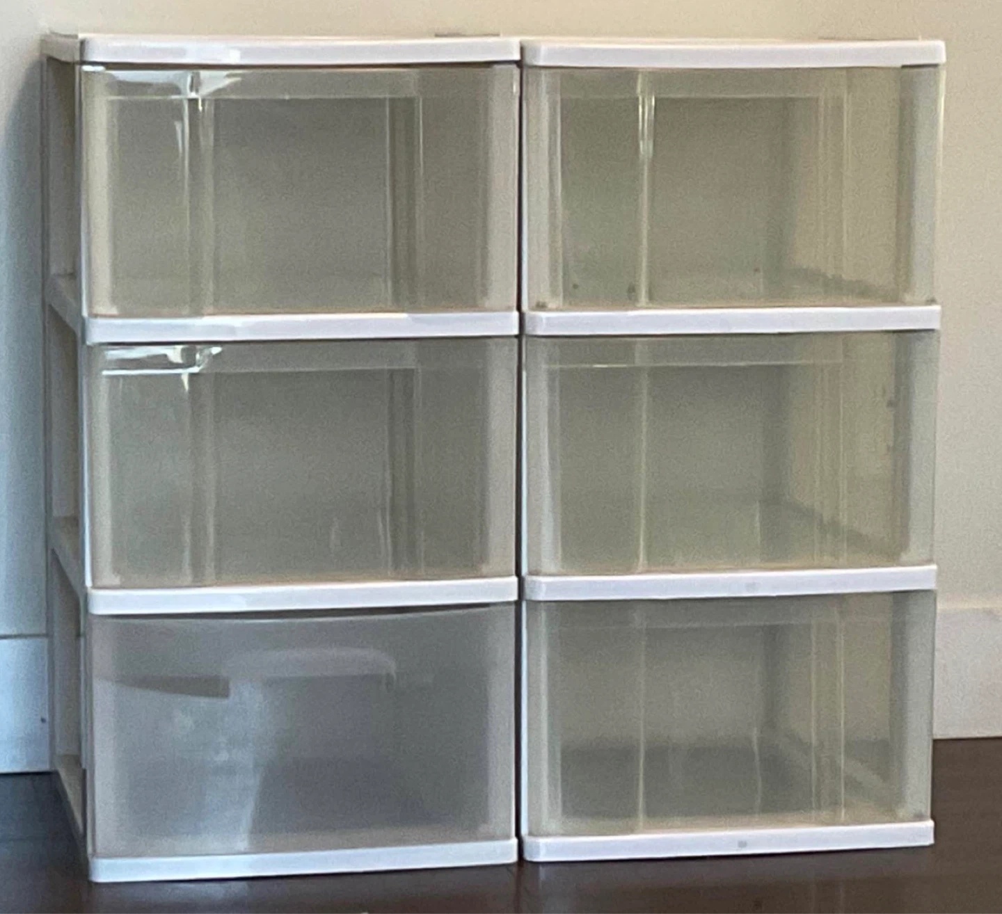 6-Drawer Plastic Storage Organizer Unit
