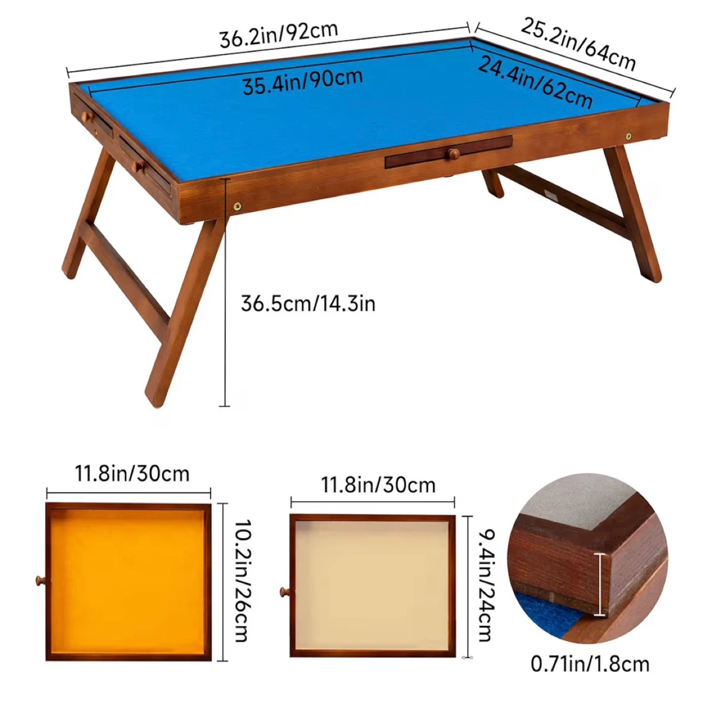 Wooden Puzzle Board with Foldaway Legs - photo 2